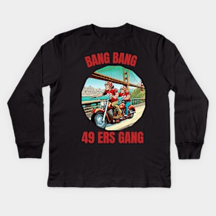 Bang Bang 49 ers Gang vector illustration fan art Kids Long Sleeve T-Shirt